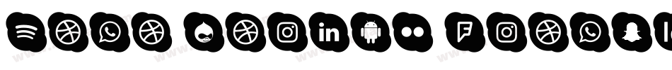 Mono Social Icons字体转换